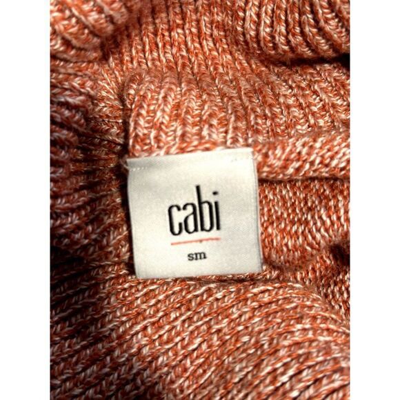 Cabi #3011 Foldover Pullover Sweater in Turmeric Fleck Size S - Picture 5 of 6